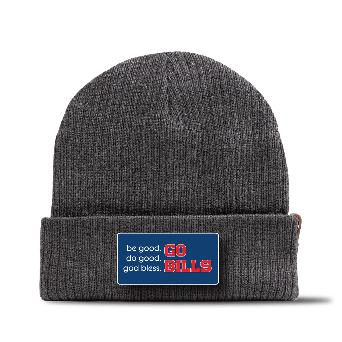 "Go Bills" Charcoal Beanie