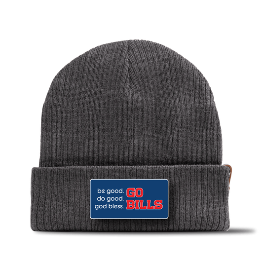 "Go Bills" Charcoal Beanie